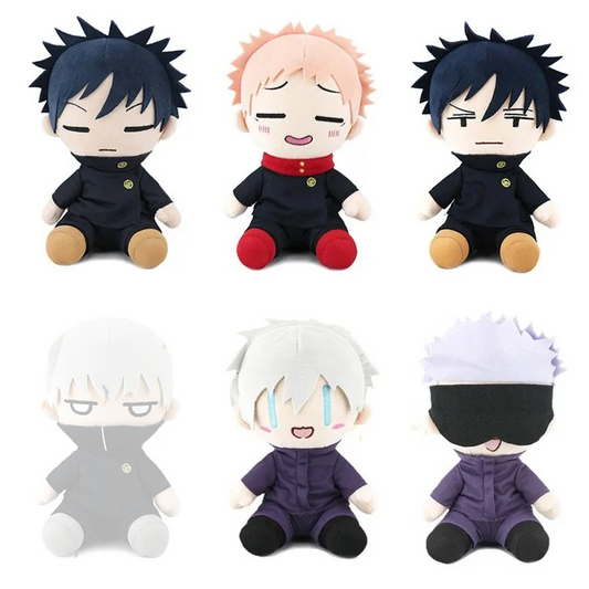 Peluches de Jujutsu Kaisen (Gojo, Megumi, Itadori)