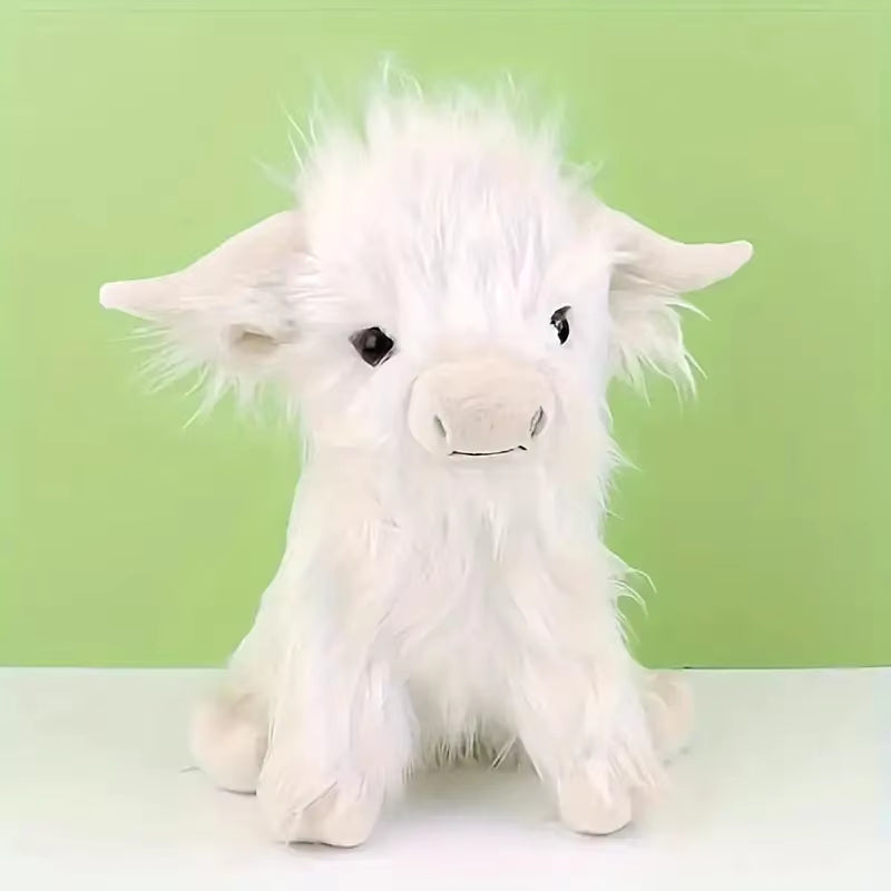 Peluche de vacas peludas escocesas