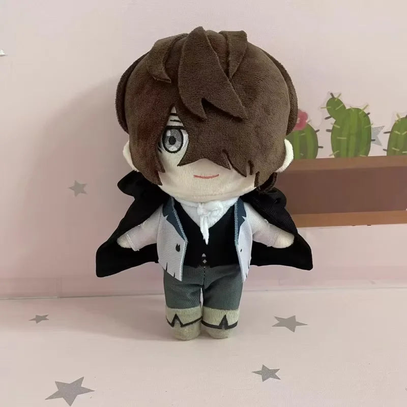 Anime Bungou Stray Dogs Dostoyevsky Plush Doll Toy Osamu Dazai Nakahara Chuya Cute Soft Stuffed Pillow Birthday Gift 20Cm