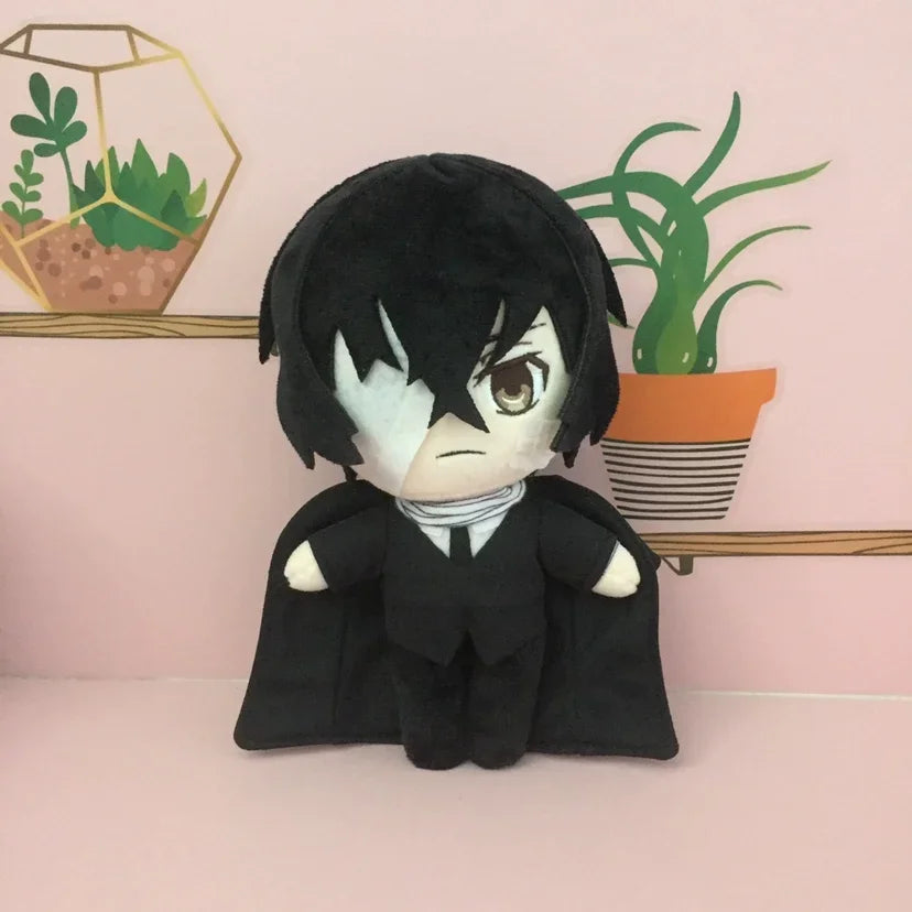 Anime Bungou Stray Dogs Dostoyevsky Plush Doll Toy Osamu Dazai Nakahara Chuya Cute Soft Stuffed Pillow Birthday Gift 20Cm