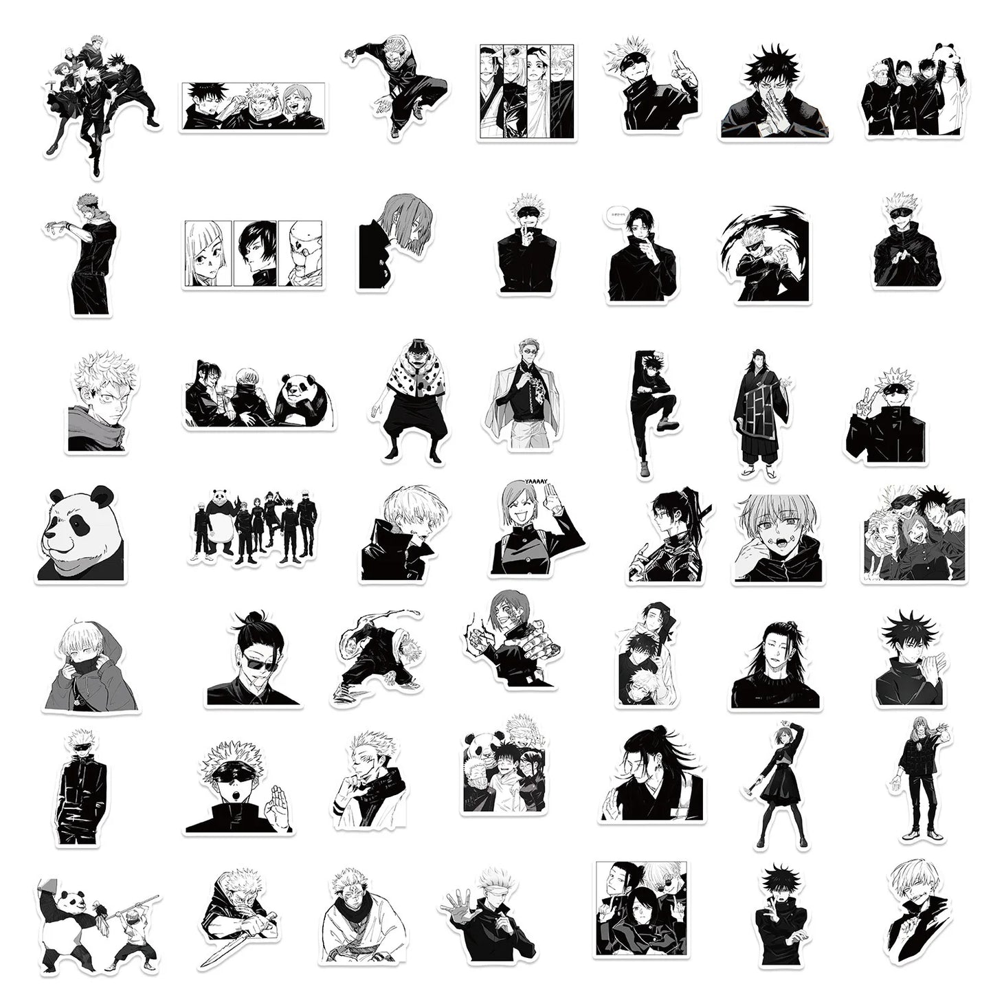 Stikers de Jujutsu Kaisen entre 10/30/50 piezas