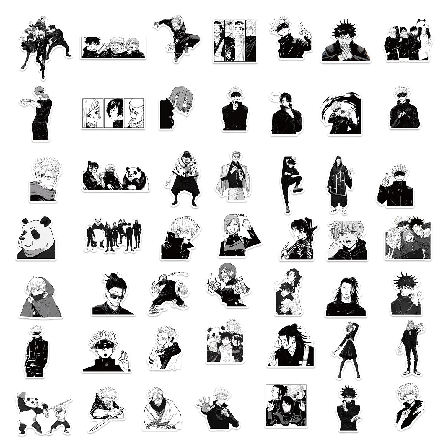 Stikers de Jujutsu Kaisen entre 10/30/50 piezas