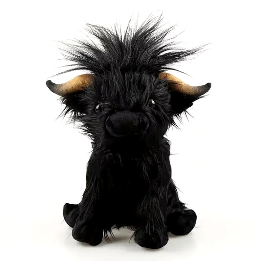 Peluche de vacas peludas escocesas 