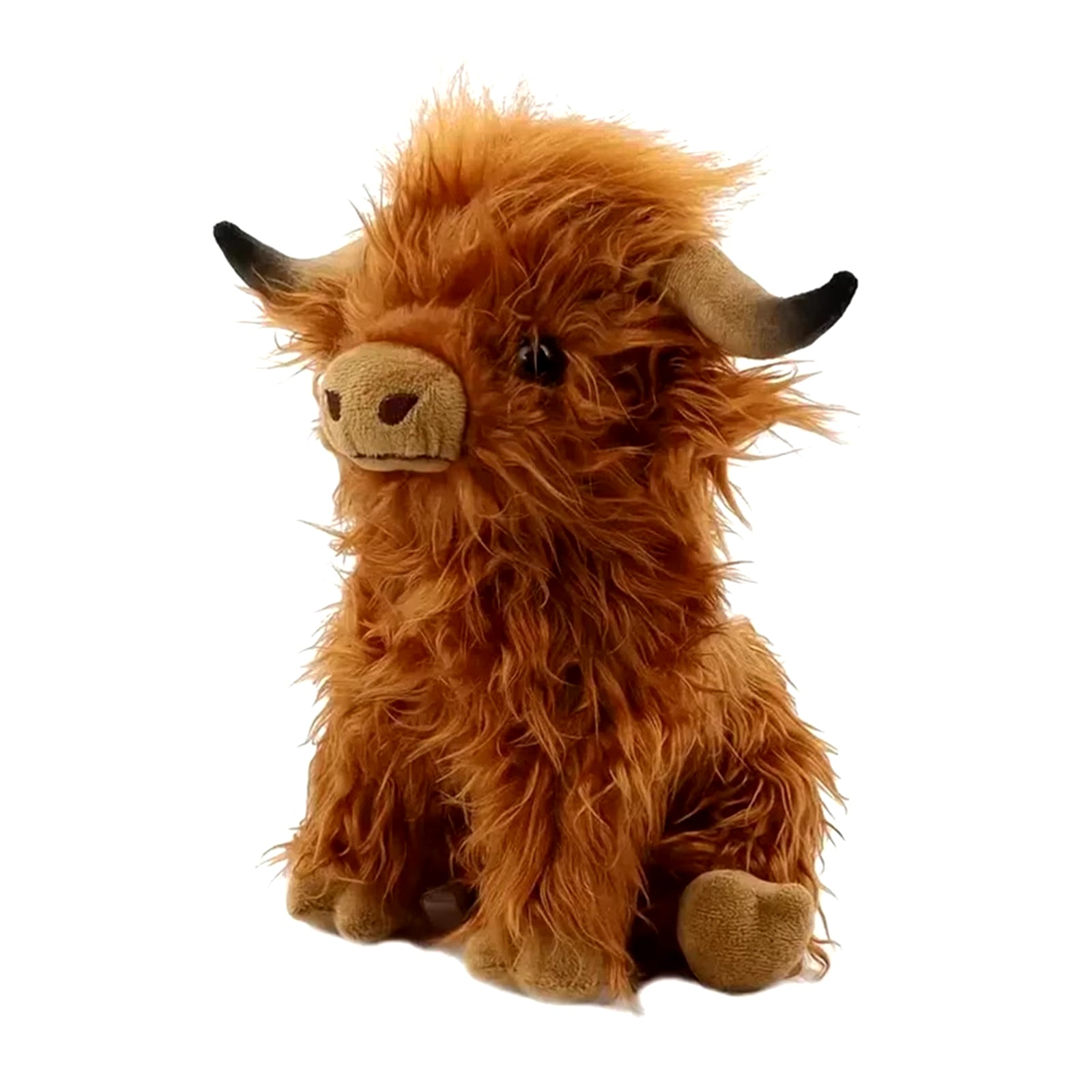 Peluche de vacas peludas escocesas 