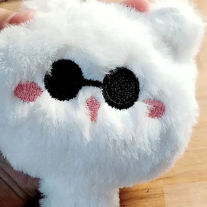Llaveros de Gojo y Geto gatos esponjosos lindos