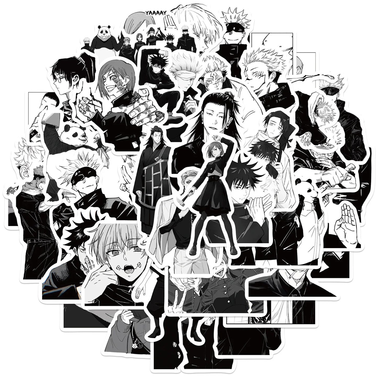 Stikers de Jujutsu Kaisen entre 10/30/50 piezas