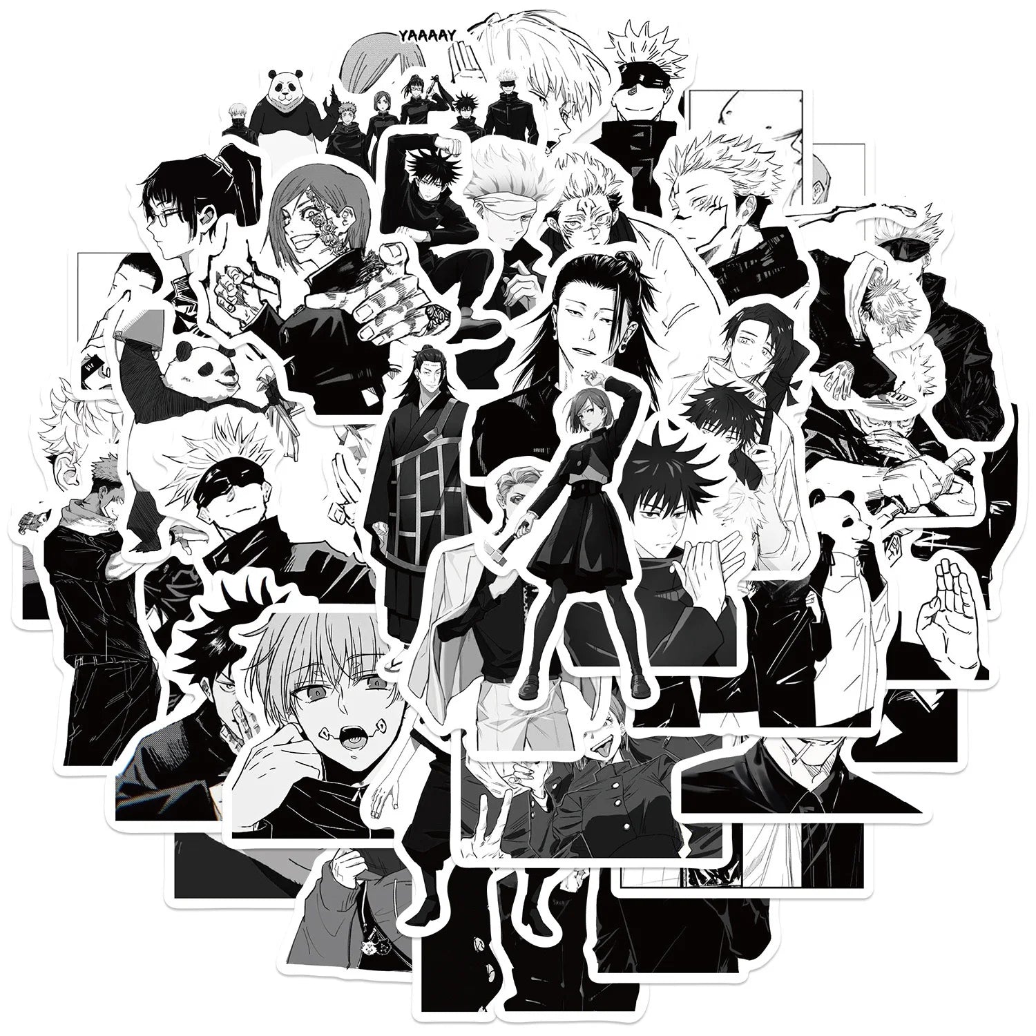 Stikers de Jujutsu Kaisen entre 10/30/50 piezas