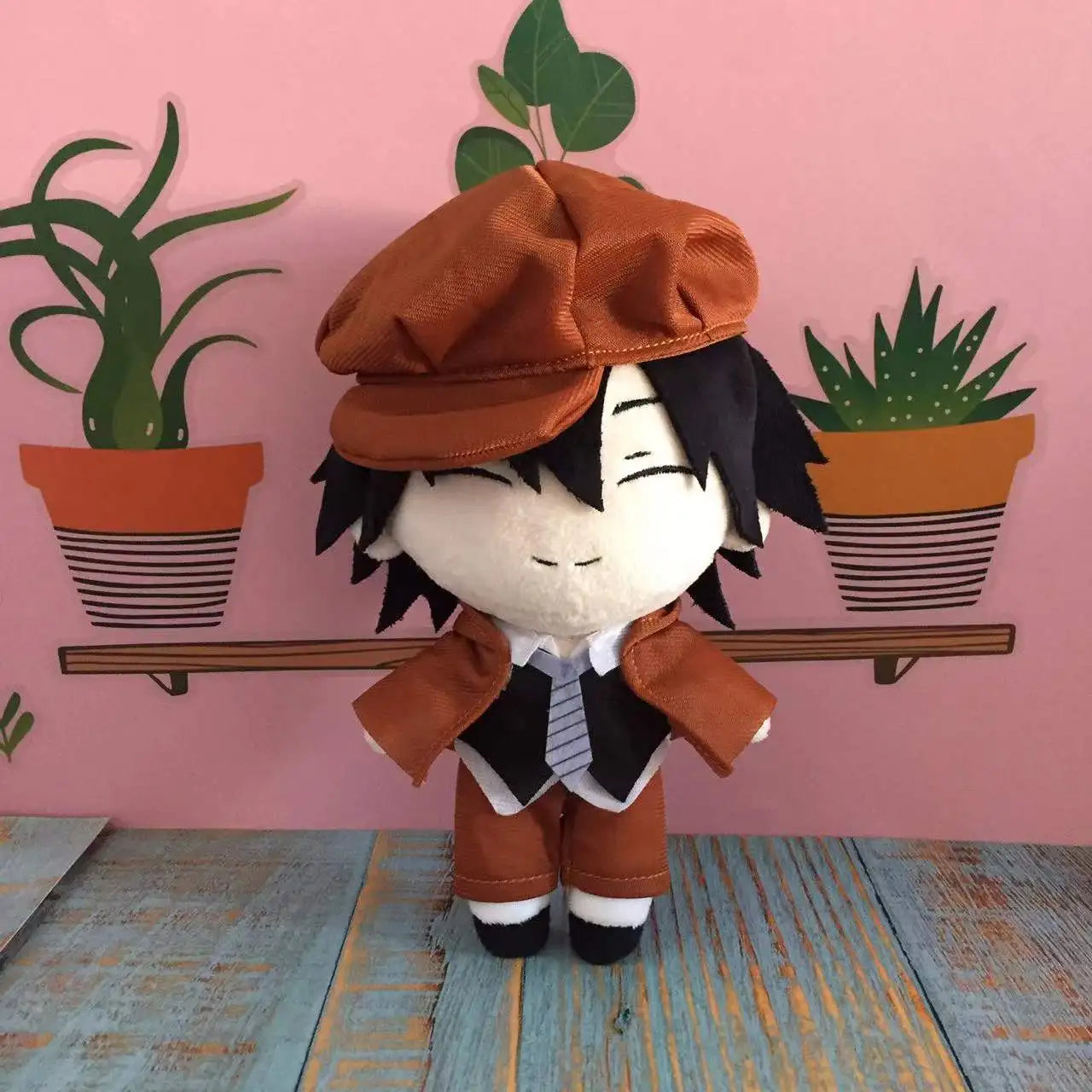 Anime Bungou Stray Dogs Dostoyevsky Plush Doll Toy Osamu Dazai Nakahara Chuya Cute Soft Stuffed Pillow Birthday Gift 20Cm