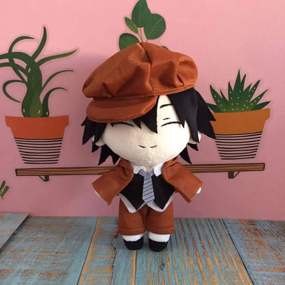 Anime Bungou Stray Dogs Dostoyevsky Plush Doll Toy Osamu Dazai Nakahara Chuya Cute Soft Stuffed Pillow Birthday Gift 20Cm