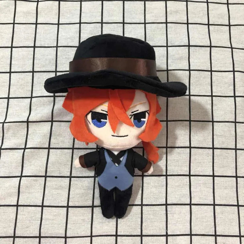 Anime Bungou Stray Dogs Dostoyevsky Plush Doll Toy Osamu Dazai Nakahara Chuya Cute Soft Stuffed Pillow Birthday Gift 20Cm