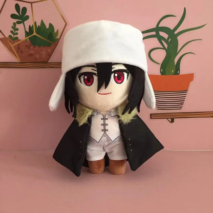 Anime Bungou Stray Dogs Dostoyevsky Plush Doll Toy Osamu Dazai Nakahara Chuya Cute Soft Stuffed Pillow Birthday Gift 20Cm