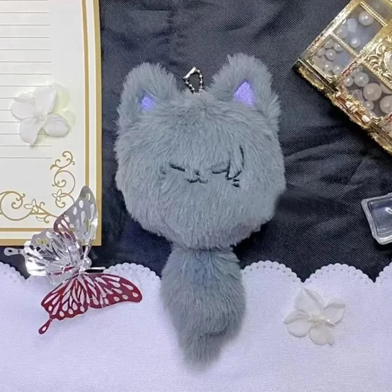 Llaveros de Gojo y Geto gatos esponjosos lindos